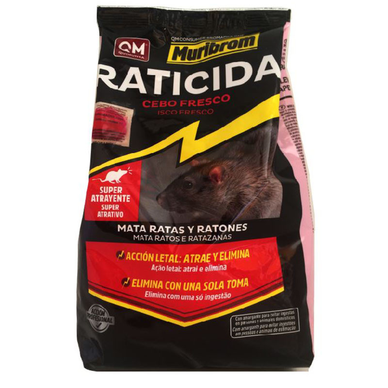 Cebo fresco Raticida RAT-END Veneno contra Ratas y Ratones Uso Doméstico 
