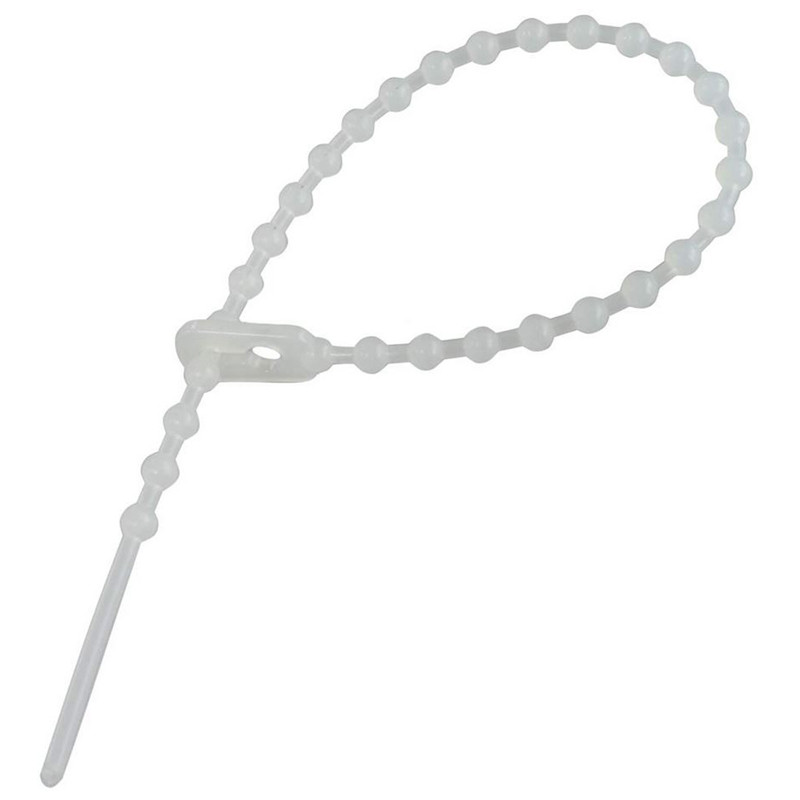 Alta calidad fuerte nylon Zip Ties 150 mm x 7,2 mm 10 unidades de alta resistencia blanco reutilizables Bridas